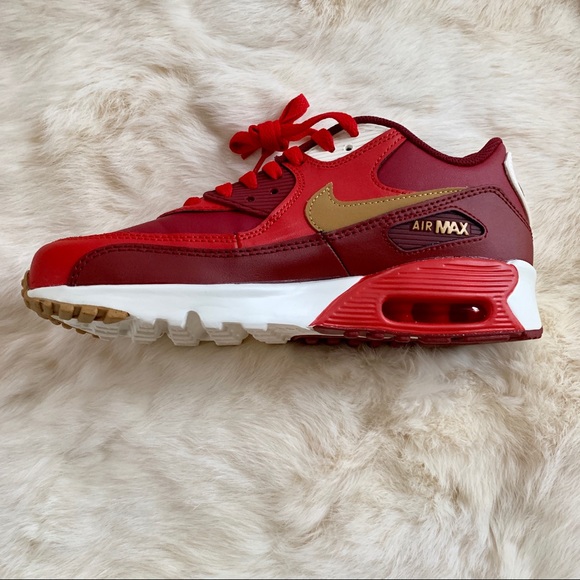 Red Nike Air Max 90 - Picture 3 of 5